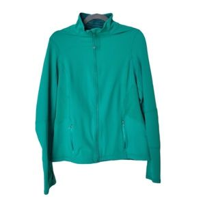 Green Zip Up Workout Jacket